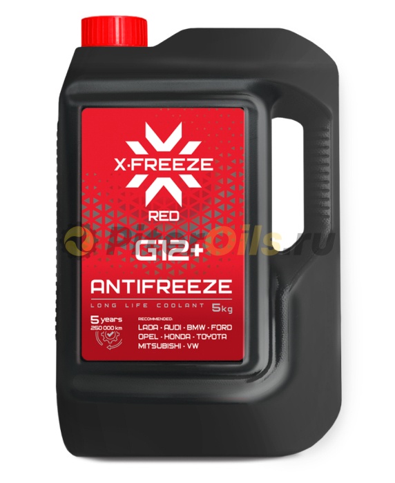 Антифриз X-Freeze Red G12+ красный (5кг) 430140009