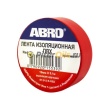 ABRO Изолента красная ET-912-18-10-RED-RW 18мм х 9,1м