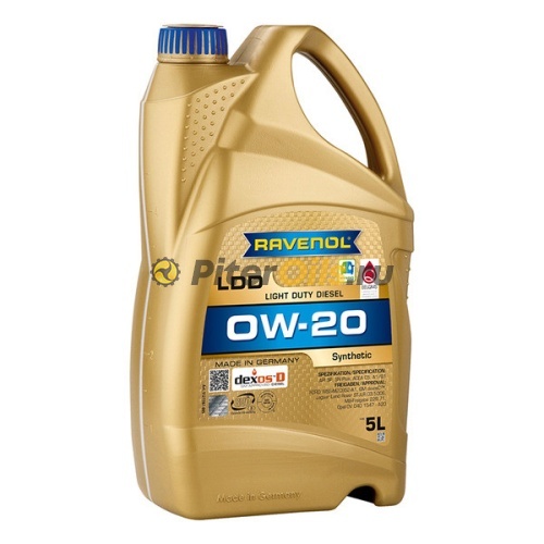 RAVENOL моторное масло LDD Light Duty Diesel SAE 0W-20 (5л) 4014835876187
