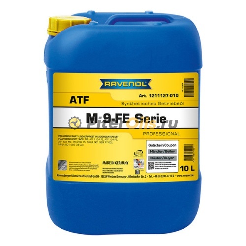 RAVENOL трансмиссионное масло ATF M 9FE-Serie (10л) 4014835796041