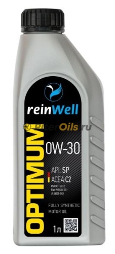 ReinWell Моторное масло 0W-30 API SP, ACEA C2 (1л) 4947/11861
