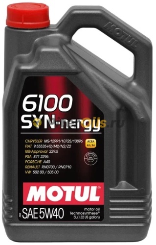 MOTUL 6100 Syn-Nergy 5W40 5л 111690