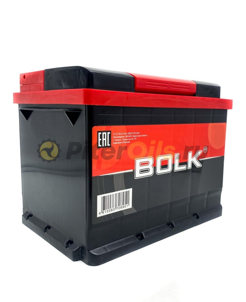 BOLK Аккумулятор Standart 75 А/ч прямая L+ 277x175x190 EN600 А   AB751	