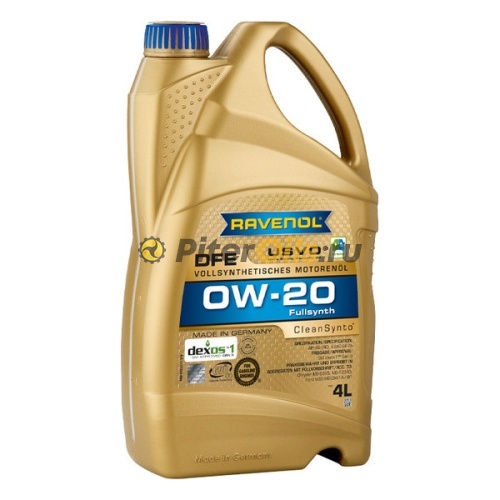 RAVENOL моторное масло DFE SAE 0W-20 (4л) 4014835853768