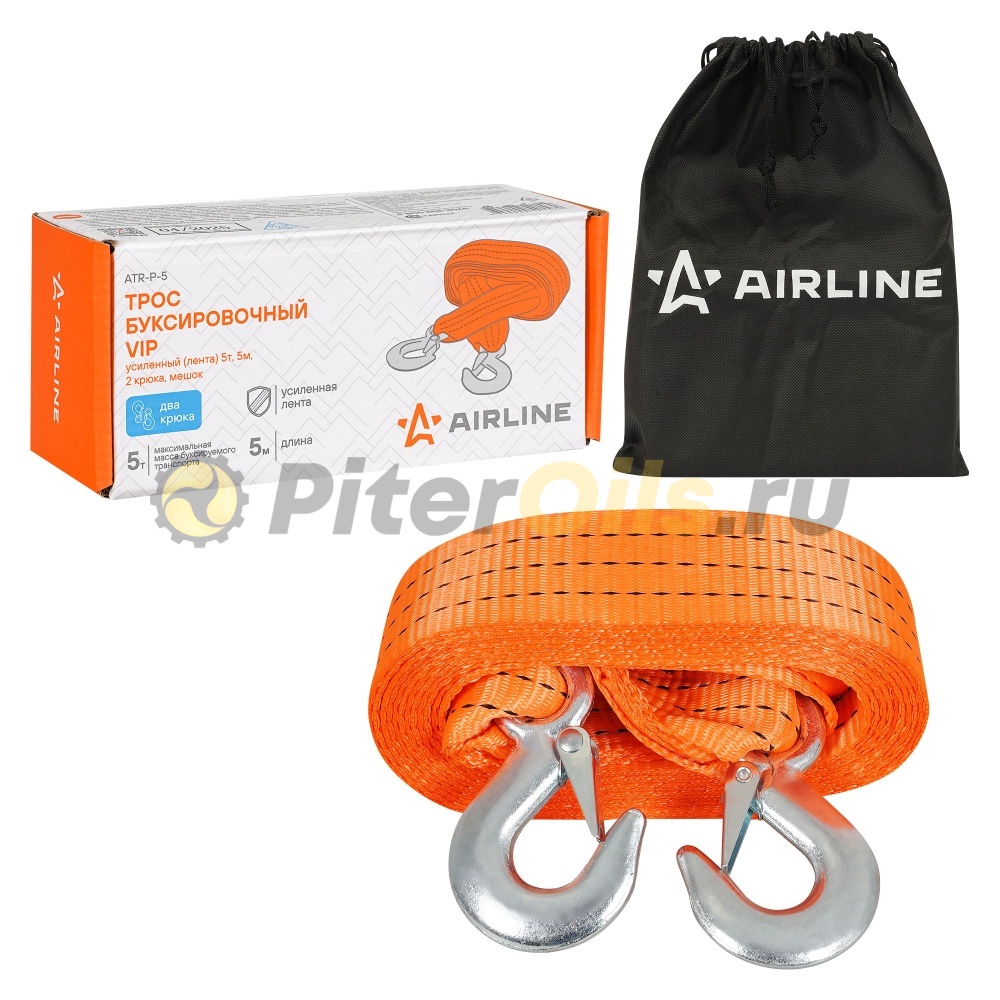 AIRLINE Трос буксировочный vip лента 5т, 5м ATRP5