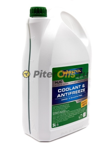 Антифриз RAVENOL HJC Hybrid Japanese Coolant Premix -40C (готовый) зел (5л) 4014835755956