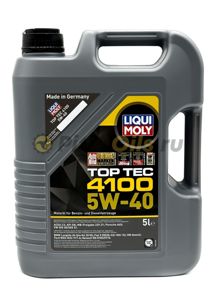 LIQUI MOLY Top Tec 4100 5w40 (5л) 7501