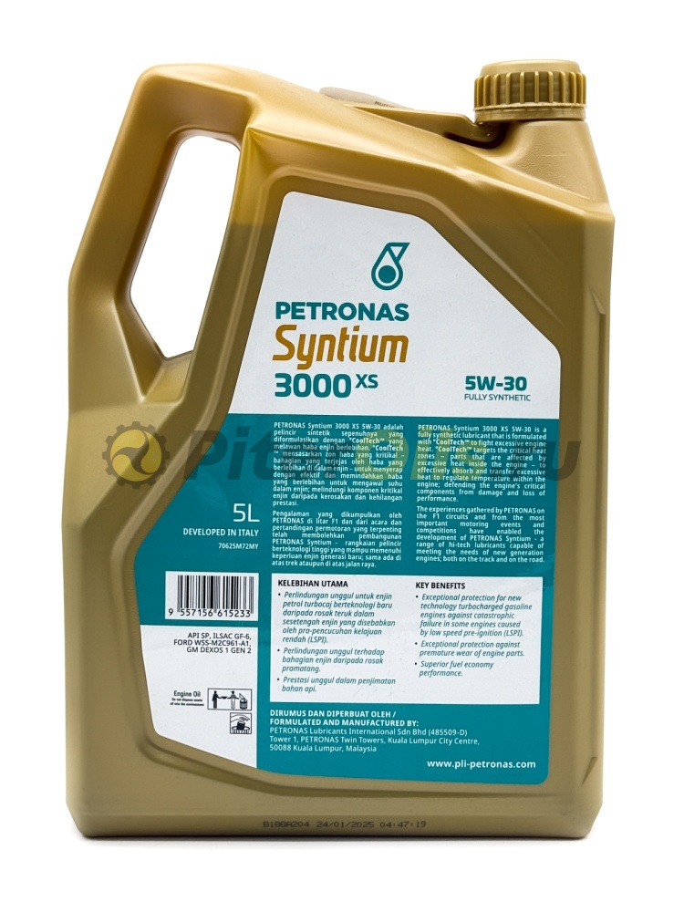 Petronas Syntium 3000 XS 5W30 (5л) 70625M72MY