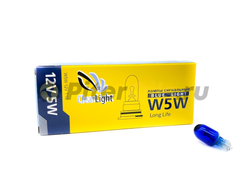 ClearLight Лампа 12V W5W 5W 4300K  картон CL-W5W-12V