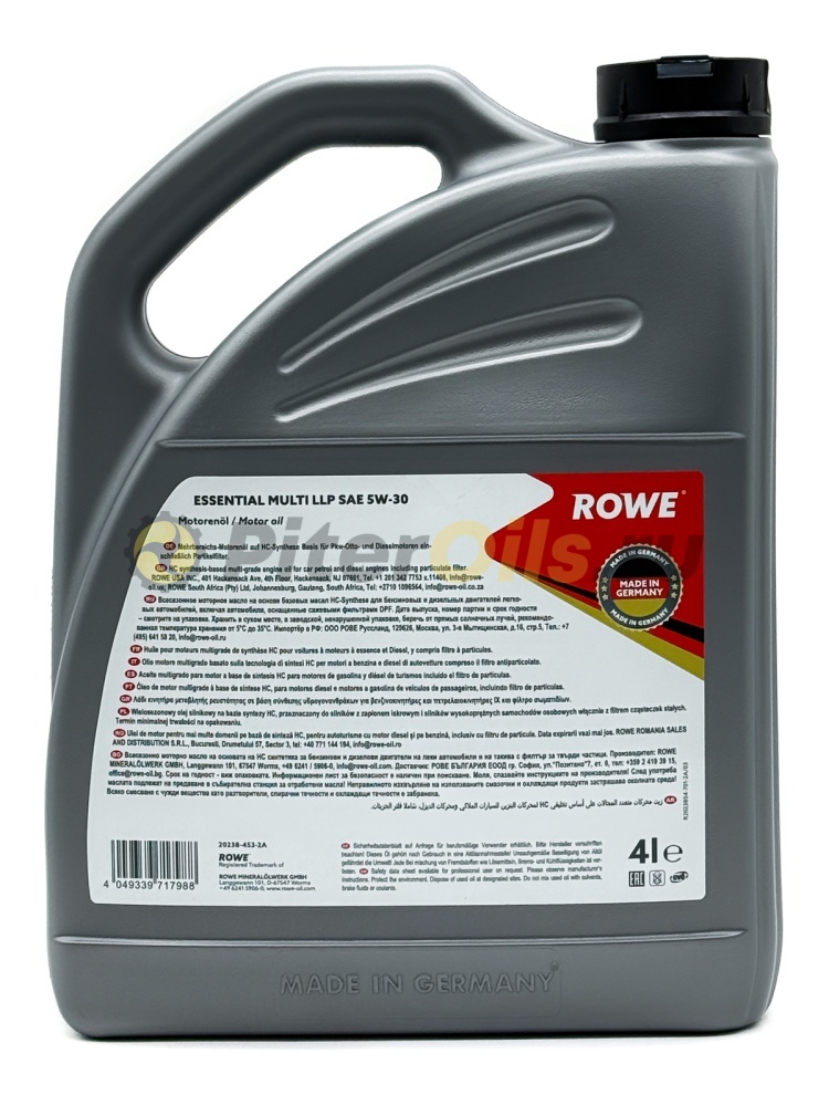 Rowe ESSENTIAL MULTI LLP 5W-30 (4л) 202384532A