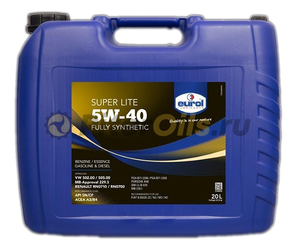 Eurol Super Lite 5W-40 (20л) E100092-20LZIL       