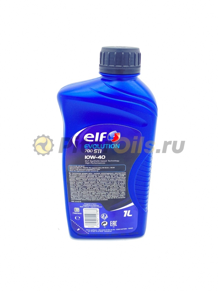 Elf Evolution 700 STI 10w40 (1л) 11110301/201555/10130301/214125/216494