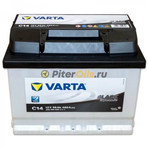 Аккумулятор VARTA Black Dynamic 56 А/ч 480A 242x175x190 C14 (- +) 556400048
