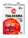 TAKAYAMA Adaptec 5W30 ILSAC GF-5 API SN 4л