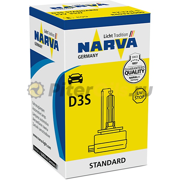 84032 Лампа ксеноновая NARVA 4300K 12V D3S 35W