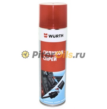 WURTH Смазка силикон-спрей безцветная 500мл 0893221500