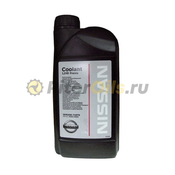 Nissan Coolant L248 Premix антифриз зеленый 1л KE90299935