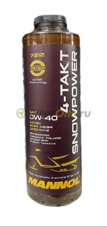 Mannol 4-Takt SNOWPOWER 0w40 0,95л арт.7212/7212095