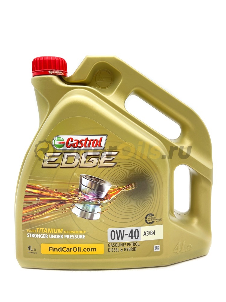 Castrol EDGE 0W-40 A3/B4 (4л) 156E8C 