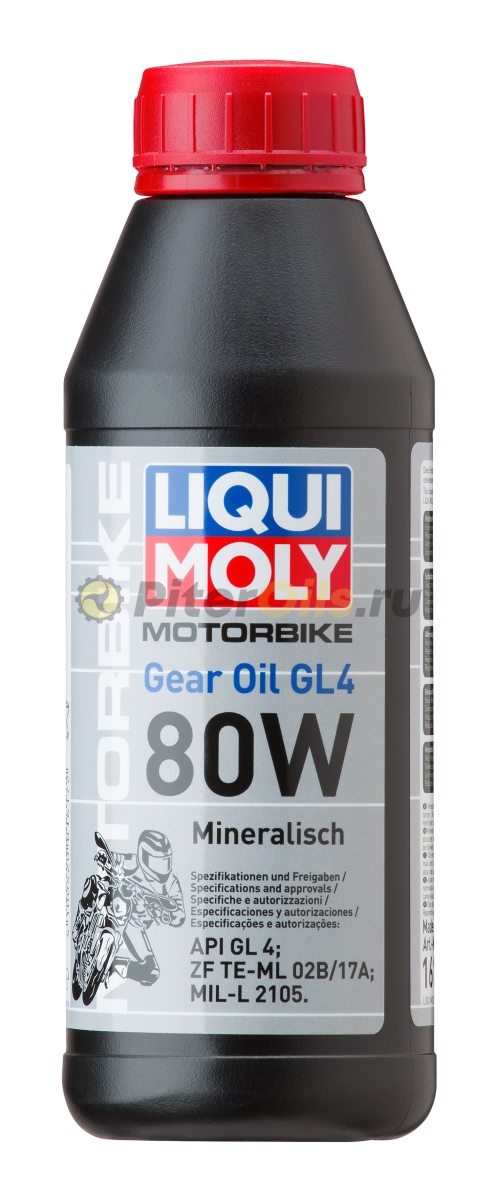 LIQUI MOLY Motorbike Gear Oil 80W GL-4 (0.5л) трансмиссионное масло 1617/7587