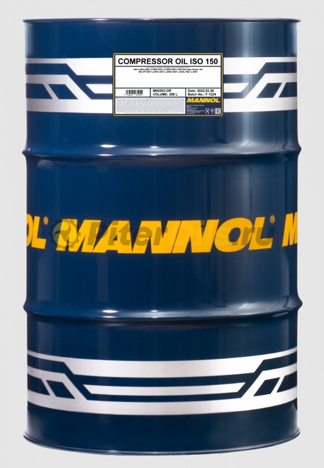 Mannol Compressor Oil ISO 150 (208л) MN2903-DR