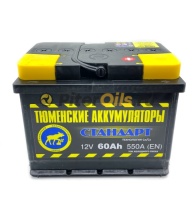 Аккумулятор Tyumen Battery STANDARD 60Ah 550A пр. пол. (+ -) 242х175х190