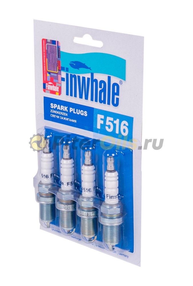 Finwhale Свеча зажигания F-516 E (4 шт.) (NGK BCPR6E11) VAZ LADA 16кл.