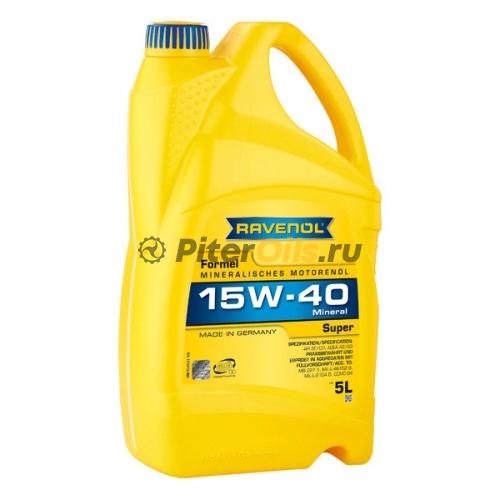 RAVENOL моторное масло Formel Super SAE 15W-40 SF-CD (5л) 4014835724754
