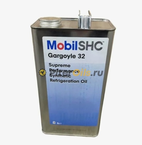 Mobil SHC Gargoyle 32 (5л) 156043/156045 Масло для компрессоров холодильных установок