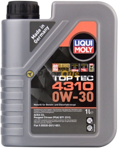 LIQUI MOLY масло моторное Top Tec 0W-30 (1л) 4310/2361