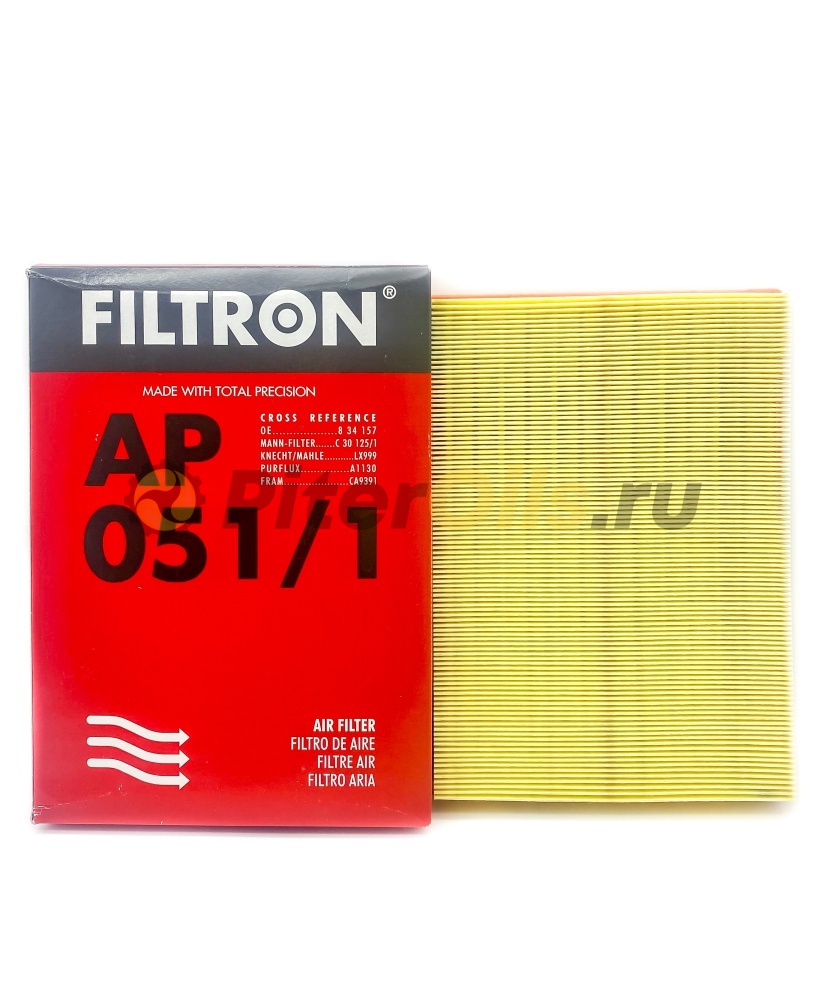 Фильтр воздушный FILTRON AP051/1 Promo Opel Corsa C/Meriva (C30125/4, SB 2015)