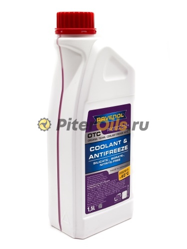 Антифриз RAVENOL OTC Organic Techn.Coolant Premix -40C (готовый) Лила 1.5л 4014835755512