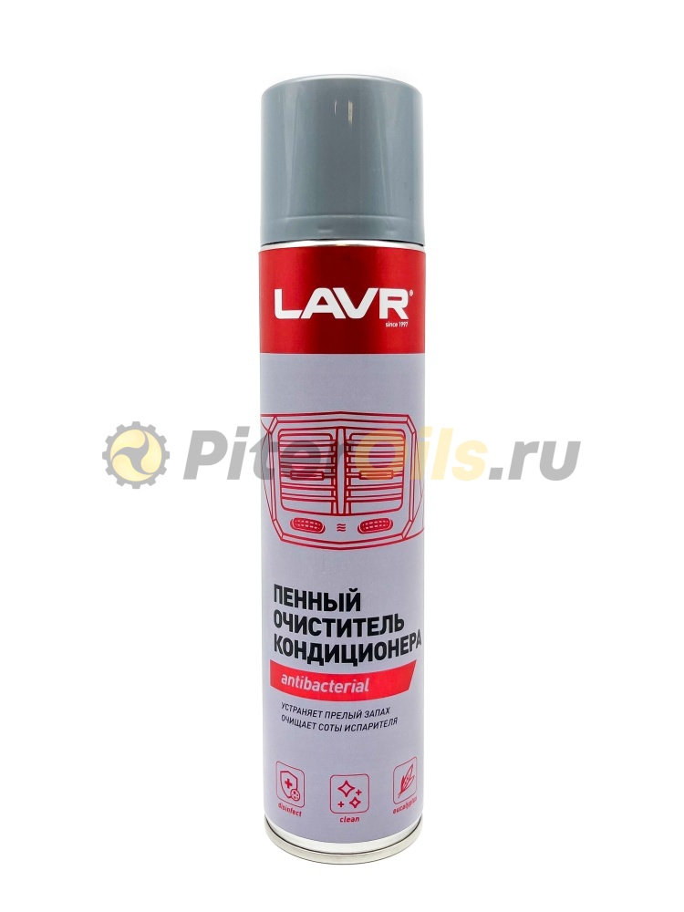 LAVR LN1750 Очиститель кондиционера пенный Антибактериальный (ментол-эвкалипт) 400мл