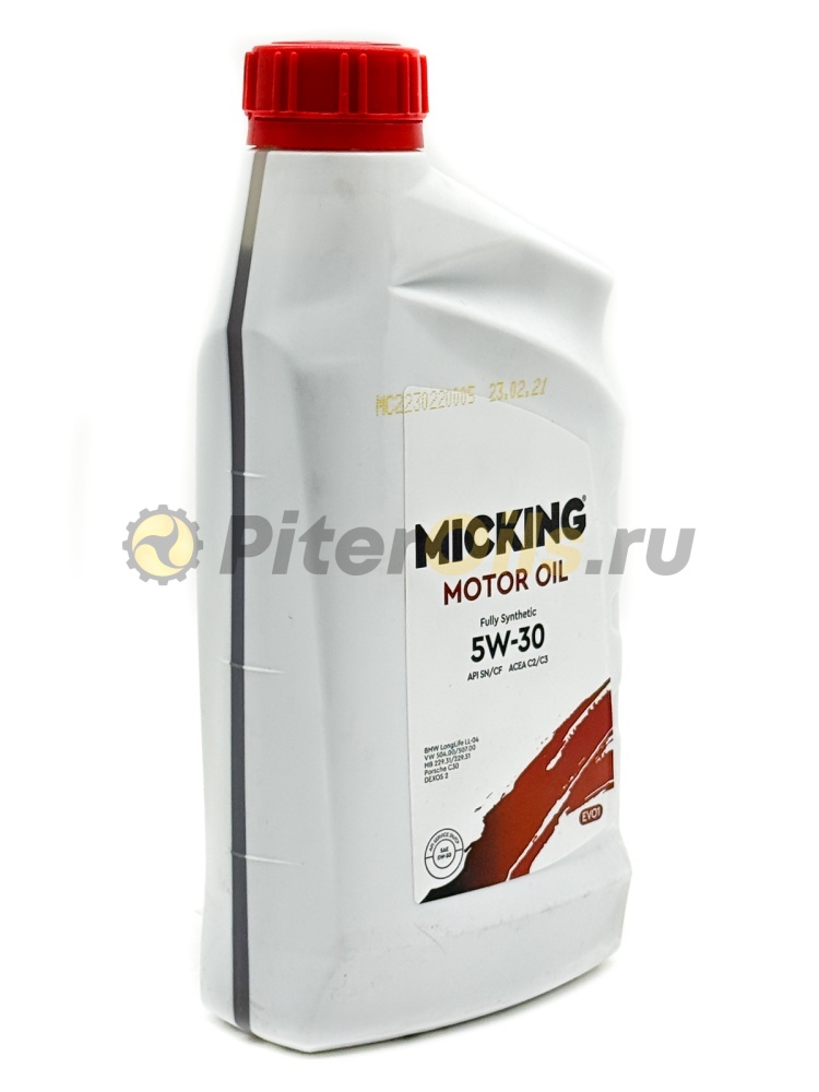 Micking Motor Oil EVO1 API SN/CF ACEA C2/C3 5w30 (1л) M3122