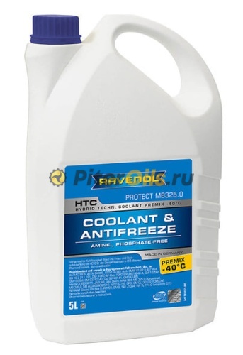 Антифриз RAVENOL HTC Protect MB 325.0 Premix -40C син (5л) 1410121-005-01-999