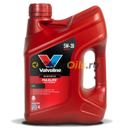 Valvoline MAXLIFE C3 5W30 4л 908755/916630