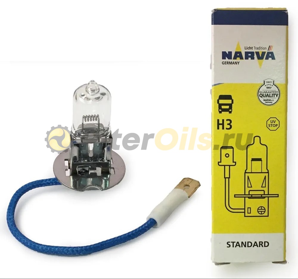 48700 Лампа NARVA H3 (70W) PK22s Standard 24V 48700 C1