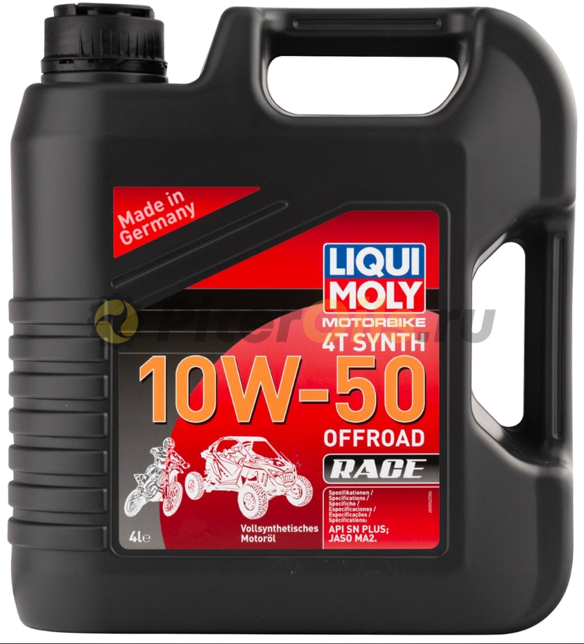LIQUI MOLY Motorbike 4T Synth Offroad Race 10W-50 SN MA2 (4л) 3052