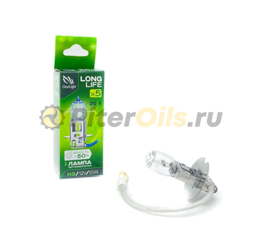 ClearLight Лампа 12V H3 55W PK22s LongLife картон MLH3LL