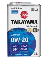 Масло TAKAYAMA SAE 0W20 ILSAC GF-6, API SP 1л