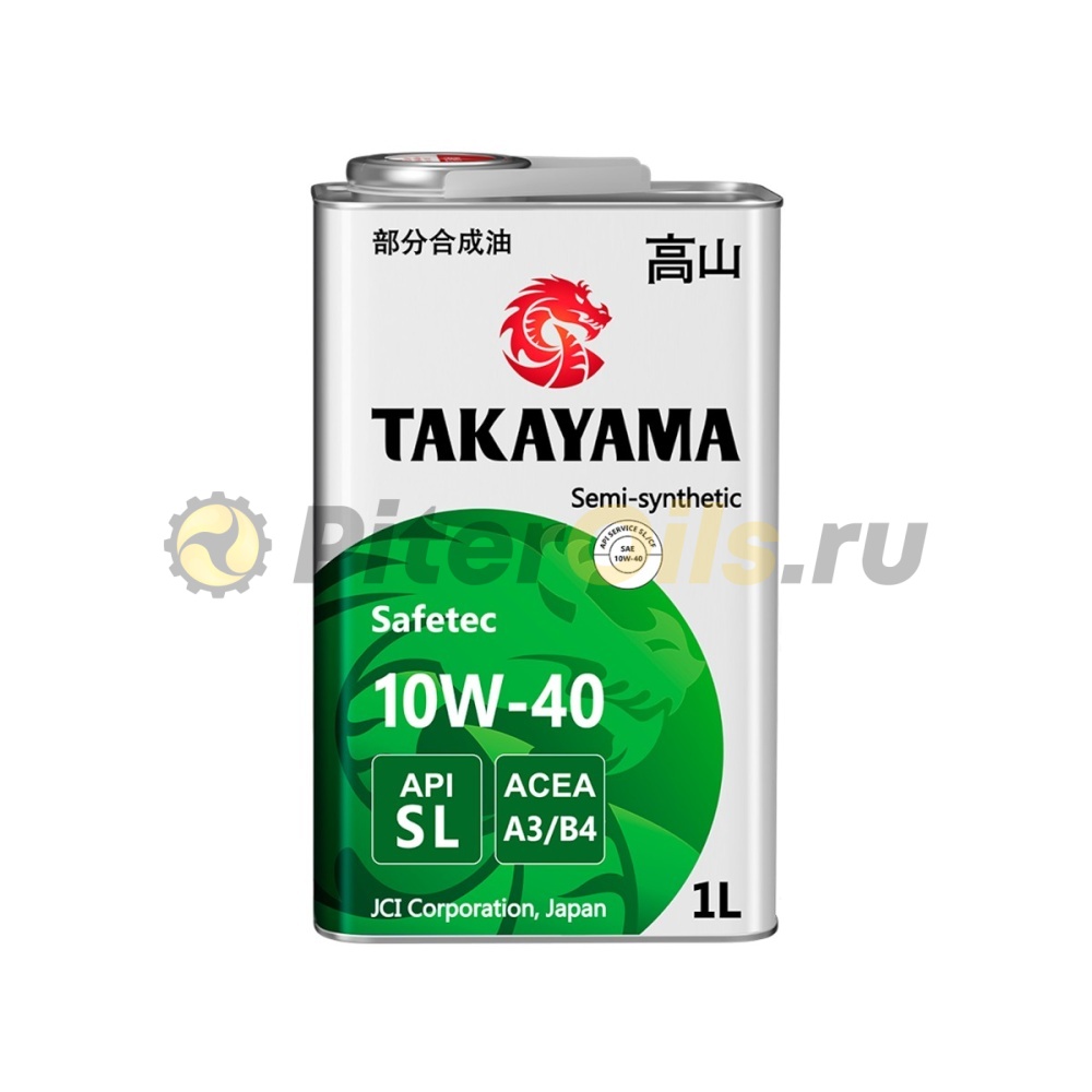 Масло TAKAYAMASafetec 10W40 API SL, ACEA A3/B4 1л