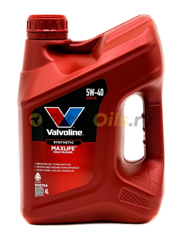 Valvoline MaxLife Synthetic 5W-40 4л  872364/908754