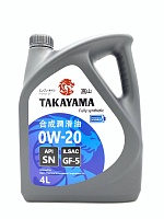 TAKAYAMA 0W20 ILSAC GF-5 SN (4л) 605554