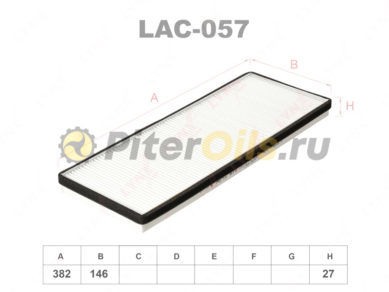 LYNXauto Фильтр салонный LAC057 (K1004, CU3955, SA1119)