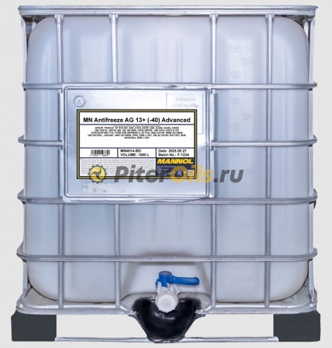 Mannol Antifreeze MN AG13+ -40 (1000л) MN4014-IBC