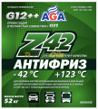 AGA-Z42 Антифриз -42С G12++ зеленый 52кг AGA064Z 