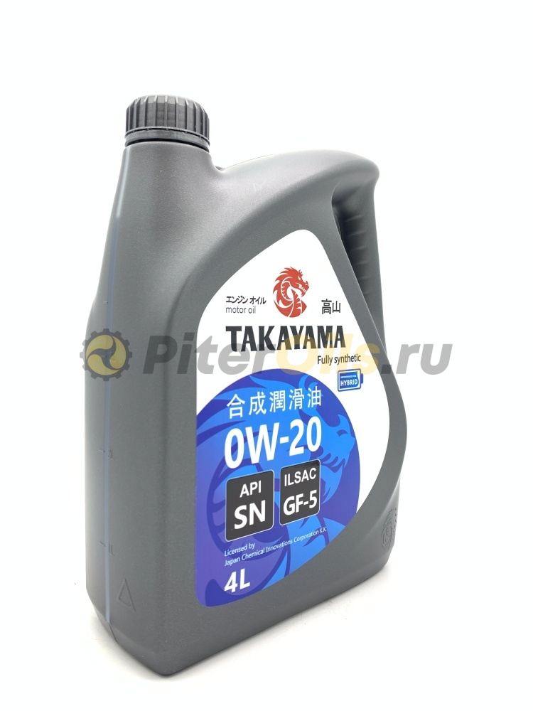 TAKAYAMA 0W20 ILSAC GF-5 SN (4л) 605554