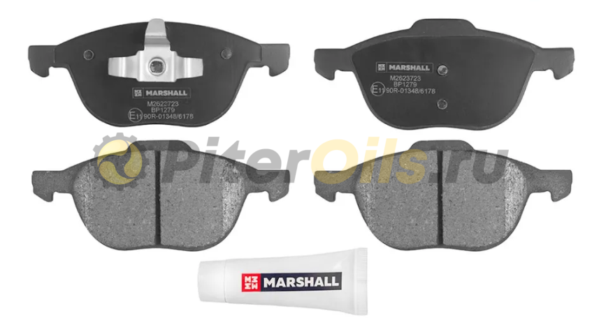 Marshall Тормозные колодки дисковые передние Ford Focus II,III 04-,Ford Kuga I,II 08-,Volvo М2623723