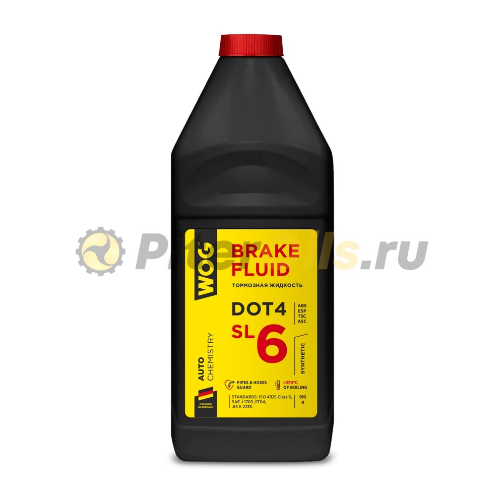 WOG Тормозная жидкость DOT6, 910 гр