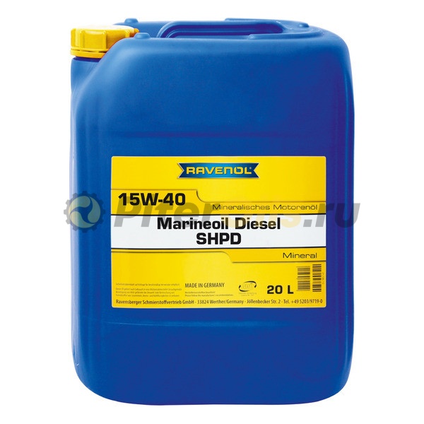RAVENOL моторное масло Marineoil Diesel SHPD SAE 15W-40 (20л) 4014835730021